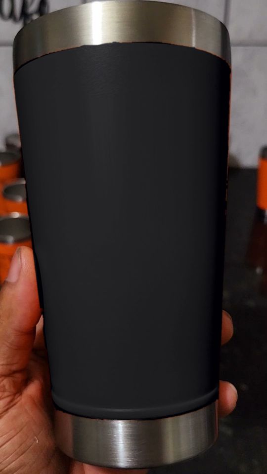 Copo térmico 473ml liso na cor Preto